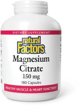 Natural Factors Magnesium Citrate 150mg - 180 Capsules 1455944 фото