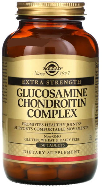 Solgar Glucosamine Chondroitin Complex Extra Strength Глюкозамін Хондроїтин 150 таблеток 1052586 фото Solgar Glucosamine Chondroitin Complex Extra Strength Глюкозамін Хондроїтин 150 таблеток 1052586 фото