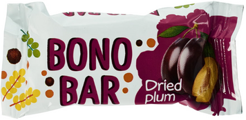 Конфеты-мюсли VALE Bono Bar Original Muesli 20х40g / 20 servings / French Plum 1032689 фото