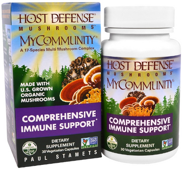 Fungi Perfecti Mushrooms MyCommunity Comprehensive Immune Support 30 Caps (FPI-03811) 586734 фото