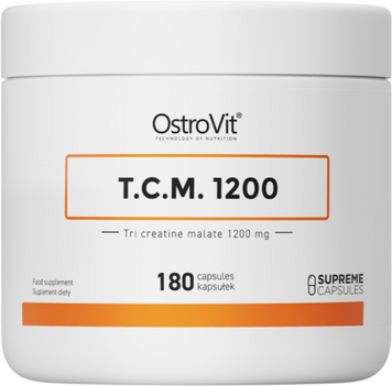 Креатин OstroVit Supreme Capsules T.C.M. 1200 180 caps / 45 servings 1073993 фото