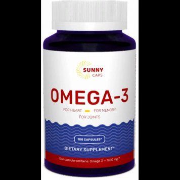 Sunny Caps Omega-3 Activ Powerfull 1000 mg Омега-3 100 гелевых капсул 777640 фото