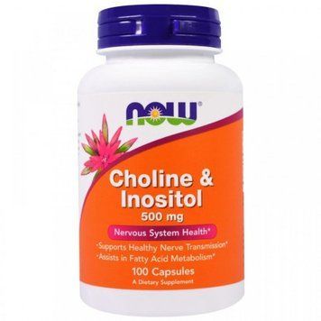 Now Foods Choline & Inositol 250/250 mg 100 капсул (Холин с инозитолом ) 520654 фото