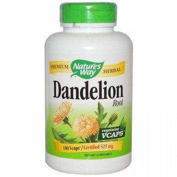 Nature's Way Dandelion Root 525 mg 180 Vcaps Корень одуванчика 535148 фото
