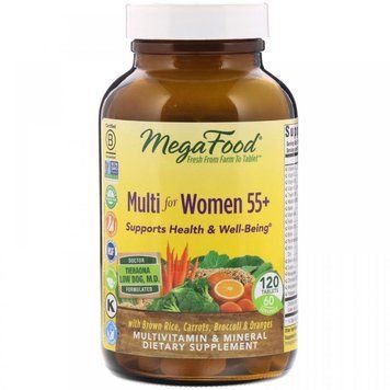 MegaFood Multi for Women 55+ 120 Tabs Вітаміни для жінок 55+ 552267 фото