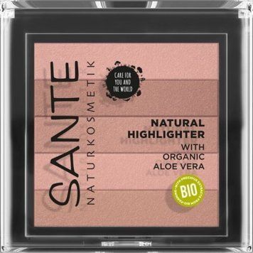 Sante Natural Highlighter With Organic Aloe Vera БИО-Хайлайтер для лица №01 Nude 7g 895660 фото