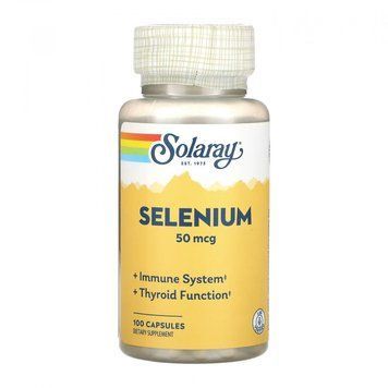 Solaray Selenium 50mcg - 100 caps 1472055 фото