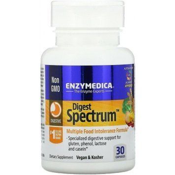 Enzymedica Digest Spectrum Ферменти від харчової непереносимості для веганів 30 капсул 883869 фото