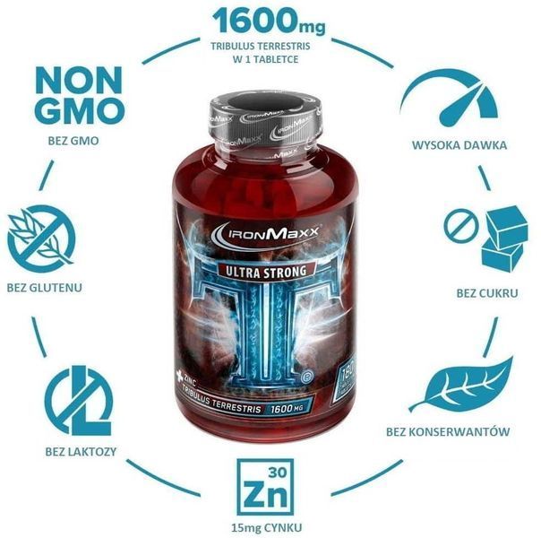 Бустер тестостерону IronMaxx TT Ultra Strong 90 capsule's 939229 фото