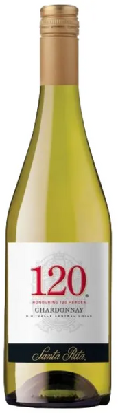 Вино Santa Rita 120 Chardonnay Reserva Especial D.O., біле, сухе 13.5% (0.75 л) (MAR7804330351206) 1151480 фото