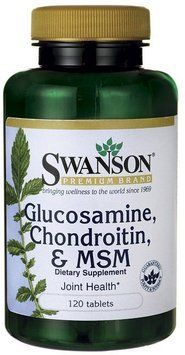 Swanson Glucosamine, Chondroitin & MSM 250/200/150 mg 120 tabs (SWA-11009) 608009 фото