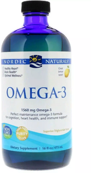 Nordic Naturals Omega-3, Lemon, 1.560 mg, 16 fl (473 ml) (NOR02764) 687251 фото