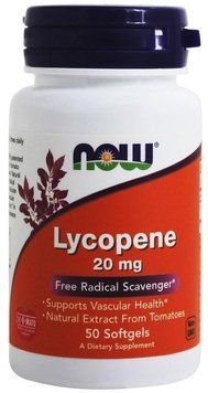 NOW Foods Lycopene 20 mg 50 gel caps 417165 фото