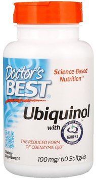 Doctor's Best, Ubiquinol with Kaneka, 100 mg, 60 Softgels (DRB-00205) 624117 фото