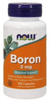 Now Foods Boron 3 mg 100 Caps Бор 520641 фото