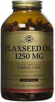 Solgar Flaxseed Oil, 1250 mg, 250 Softgels Льняное масло 463570 фото