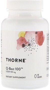 Thorne Research Q-Best 100 60 Gelcaps CoQ10 (убіхінол) 532323 фото