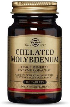 Solgar Chelated Molybdenum 150 mcg 100 tabs 494683 фото