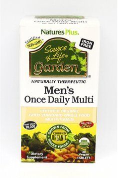 Natures Plus Source of Life Garden Mens Once Daily Multi 30 tabs Органические ежедневные мультивитамины для мужчин 492033 фото