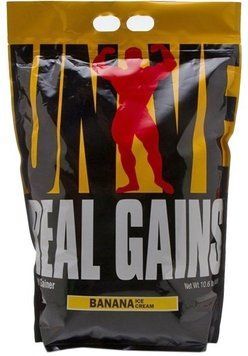 Гейнер Universal Nutrition Real Gains 4800 g /31 servings/ Banana Ice Cream 390986 фото