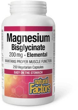 Natural Factors Magnesium Bisglycinate Pure 200 mg - 250 Capsules 1455945 фото
