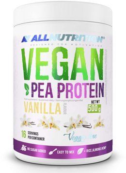 Протеин AllNutrition Vegan Pea Protein 500 g /16 servings/ Vanilla 768370 фото