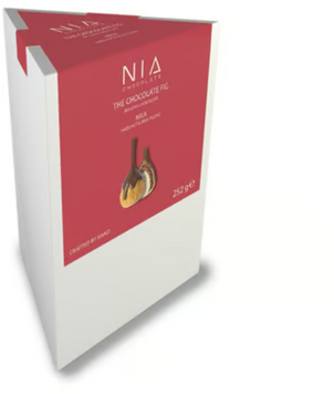 Інжир NIA CHOCOLATE The Chocolate Fig Milk 252 г, сушений у молочному шоколаді з начинкою з фундуку та молока зі смаком бренді (8683465820127) 1218528 фото