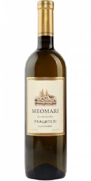Вино Meomari Ркацители, белое сухое, 0.75л 12% (DIS4860004901620) 1186230 фото