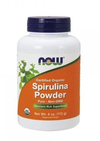 NOW Foods Spirulina Powder Спирулина органічна 113 г 775723 фото