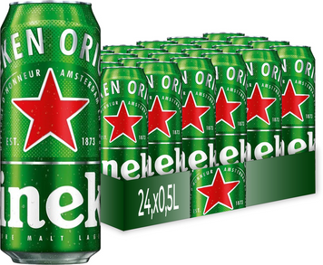 Упаковка пива Heineken 12 светлое фильтрованное 5.0% 24х0.5 л (598822360189) 1345450 фото