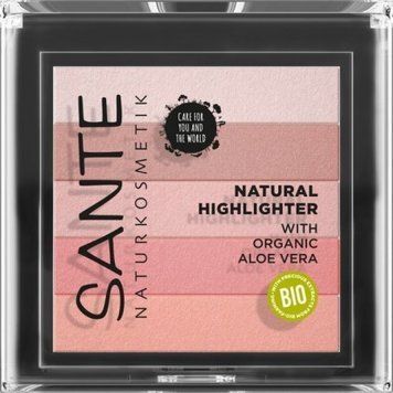 Sante Natural Highlighter With Organic Aloe Vera БИО-Хайлайтер для лица №02 Rose 7g 895661 фото