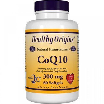 Healthy Origins CoQ10 Kaneka Q10 300 mg 60 Softgels Коензим Q10 534449 фото