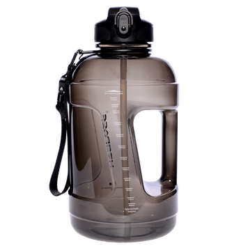 Бутылка для воды с трубочкой UZspace The King 6065 2300 ml Black 873050 фото