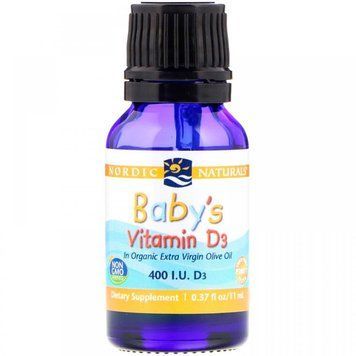 Nordic Naturals Baby's Vitamin D3 400 IU 0.37 fl oz (11 ml) Витамин D3 для маленьких детей 550757 фото