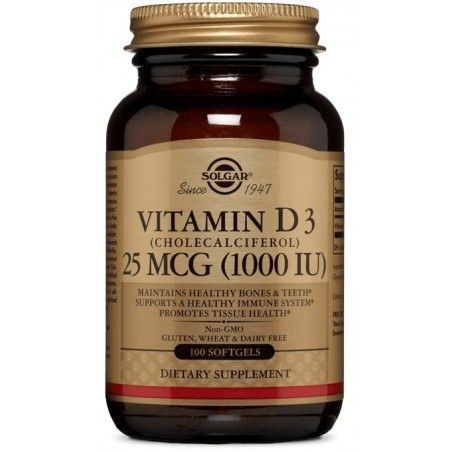 Solgar Vitamin D3 (Cholecalciferol) 1000 IU 100 Softgels 494082 фото Solgar Vitamin D3 (Cholecalciferol) 1000 IU 100 Softgels 494082 фото