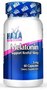 Haya Labs Melatonin 3 мг Мелатонин 60 капсул 1052802 фото