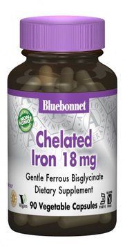 Bluebonnet Nutrition Albion Chelated Iron 18 mg 90 caps 490407 фото