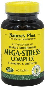 Natures Plus Mega-Stress Complex 60 tabs Комплекс для боротьби зі стресом і підтримки енергії 491969 фото