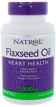 Natrol Flaxseed Oil 1,000 mg 90 Softgels Льняное масло 552627 фото