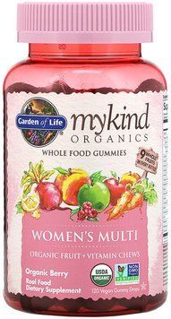 Garden of Life MyKind Organics Органические мультивитамины для женщин со вкусом ягод 120 жевательных конфет 897014 фото