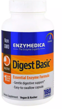 Enzymedica Digest Basic, Essential Enzyme Formula, 180 Capsules Травні Ферменти 687288 фото