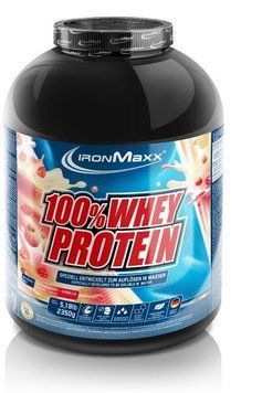 Протеин IronMaxx 100% Whey Protein 2350 g /47 servings/ Strawberry Vanilla 667476 фото