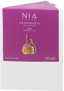 Інжир NIA CHOCOLATE The Chocolate Fig Ruby 252 г, сушений у рожевому шоколаді з начинкою з лісових фруктів з ароматом бренді (8683465820134) 1218529 фото
