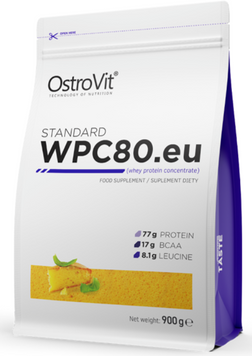 Протеїн OstroVit STANDARD WPC80.eu 900 g / 30 servings / sponge cake 1022584 фото