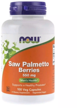 Now Foods Saw Palmetto Berries 550 mg 100 Veg Capsules (NF4747) 634747 фото