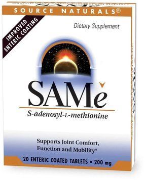 Source Naturals SAMe 200mg Enteric Coated - 20 Tablets 1452232 фото