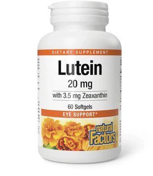 Natural Factors Lutein 20mg - 60 softgels 1455947 фото