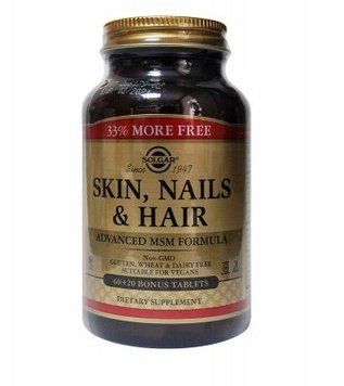 Solgar Skin, Nails & Hair Advanced MSM Formula 60 Tablets + 33% free 494684 фото