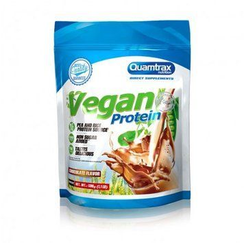 Протеин Quamtrax Vegan Protein 500 g /16 servings/ Chocolate 721464 фото