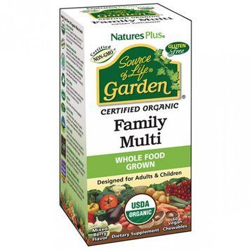 Natures Plus Source of Life Garden Family Multi 60 chewables Органические мультивитамины для всей семьи 492034 фото